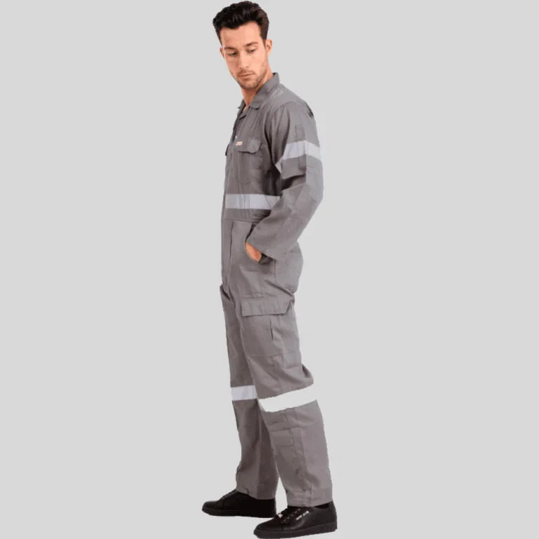 Industrial Twill Cotton Uniform Coverall Gray 100 Percent Pre Shrunk Cotton 200 GSM in Pakistan